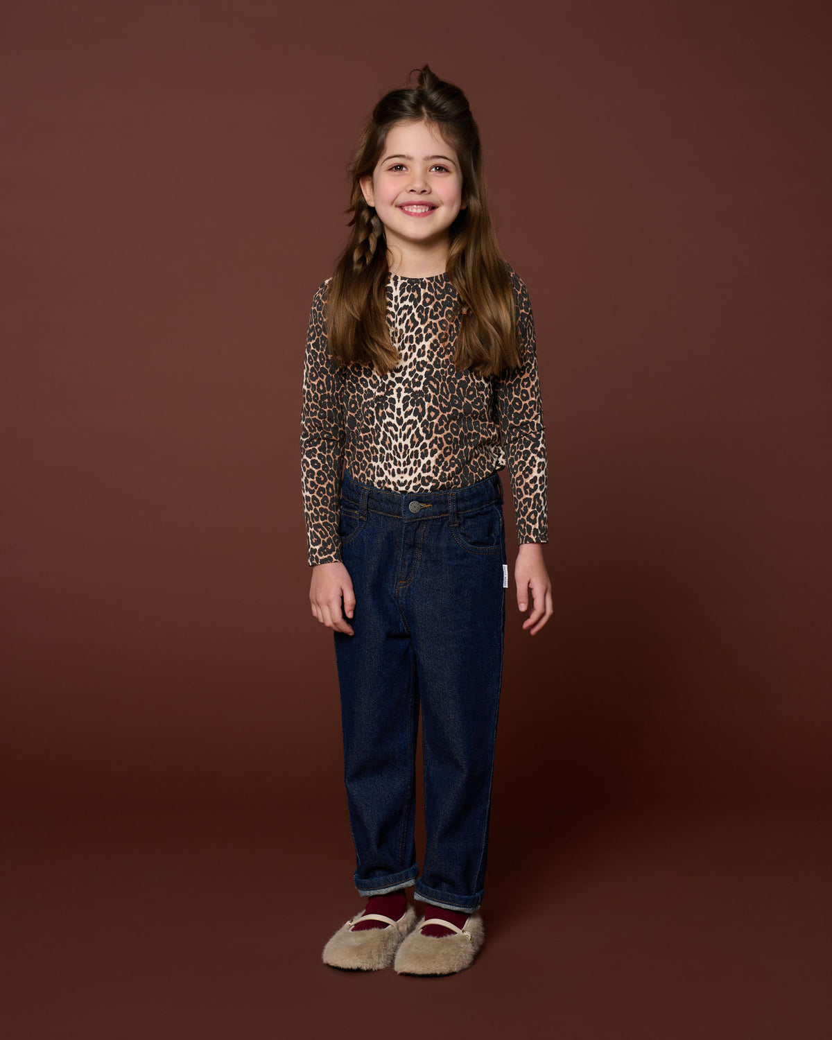 Puff Sleeve Top | Leopard AOP, Petit Blush