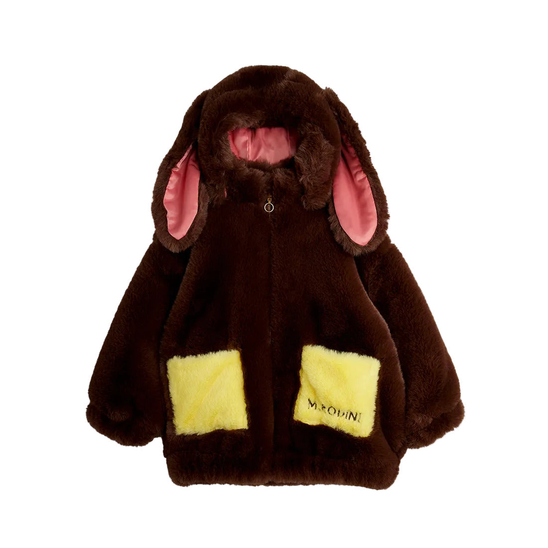 Rabbit ear faux fur jacket, Mini Rodini