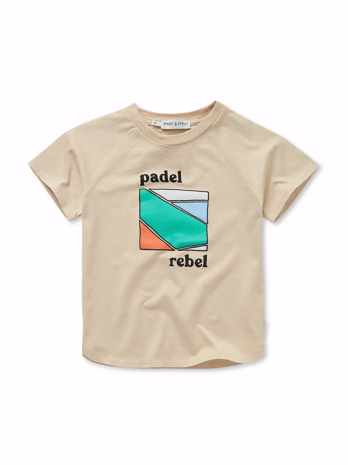 Raglan T-shirt padel rebel, Sproet & Sprout