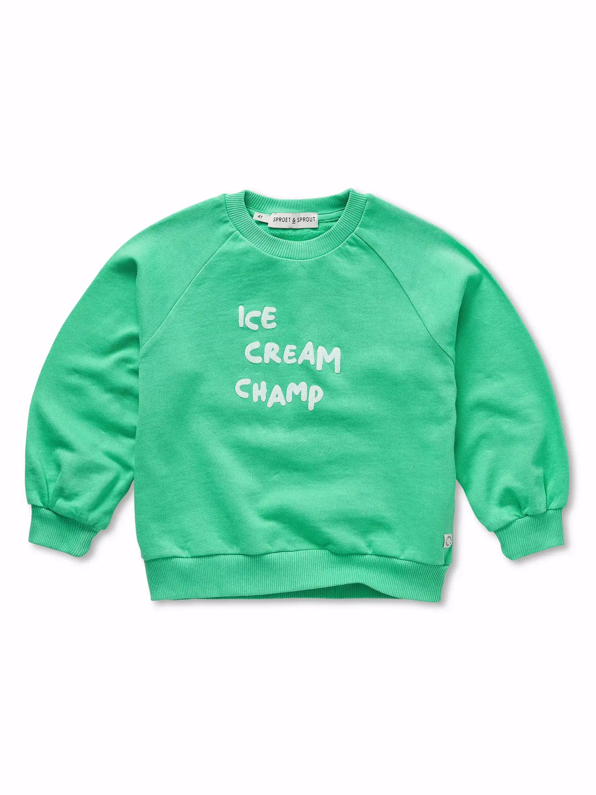 Raglan sweatshirt ice cream champ, Sproet & Sprout