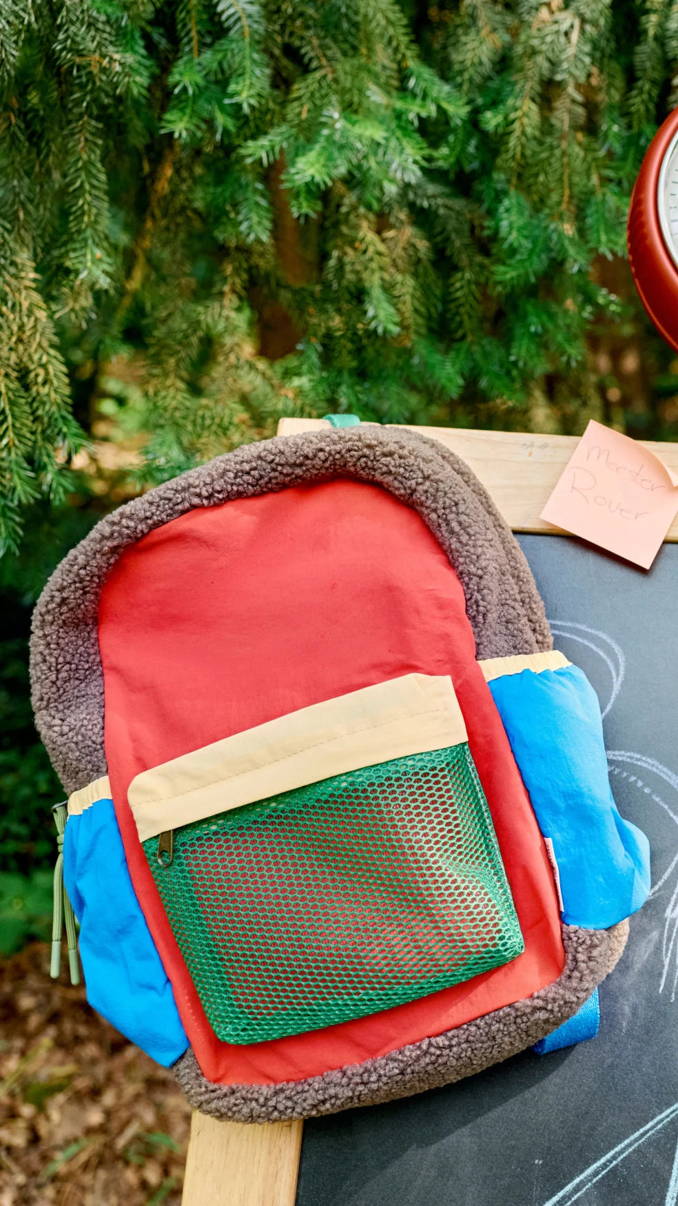 Patchwork Mini Backpack Firey Red, Studio Noos