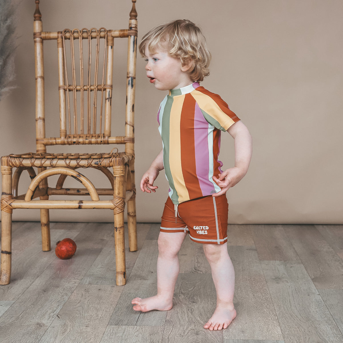 Multi Stripe | Swim Tee, Salted Stories