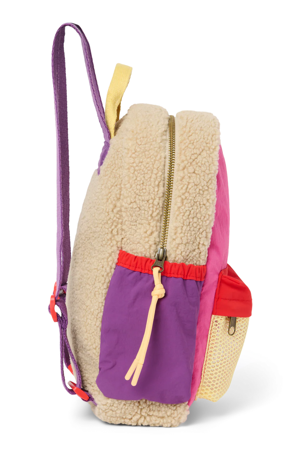 Patchwork Mini Backpack Bright Pink, Studio Noos