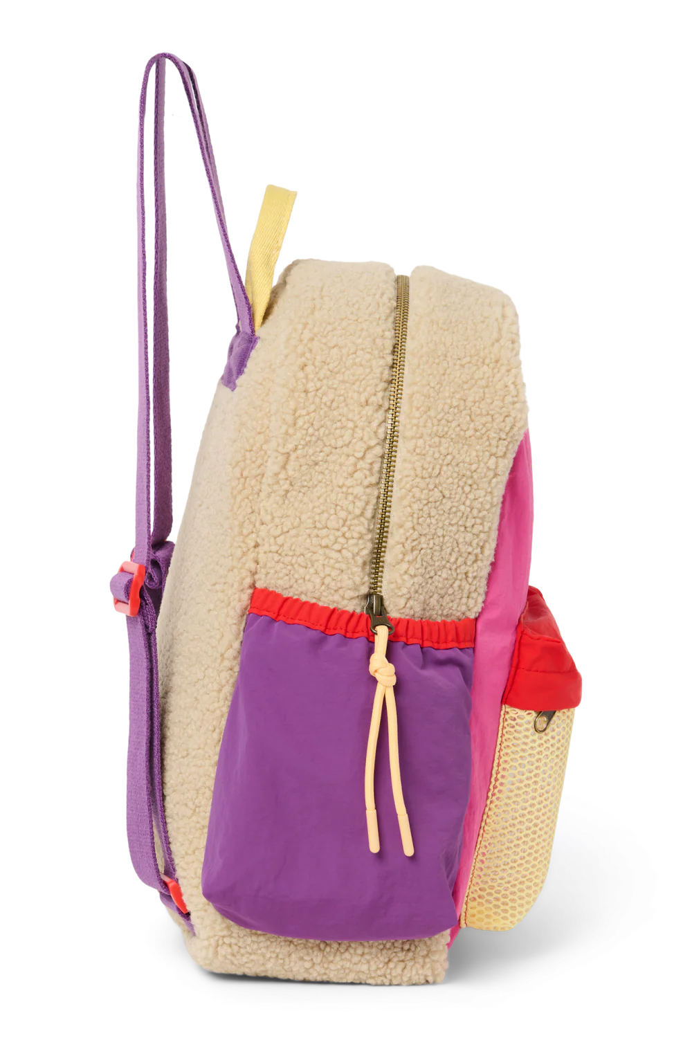 Patchwork Midi Backpack Bright Pink, Studio Noos