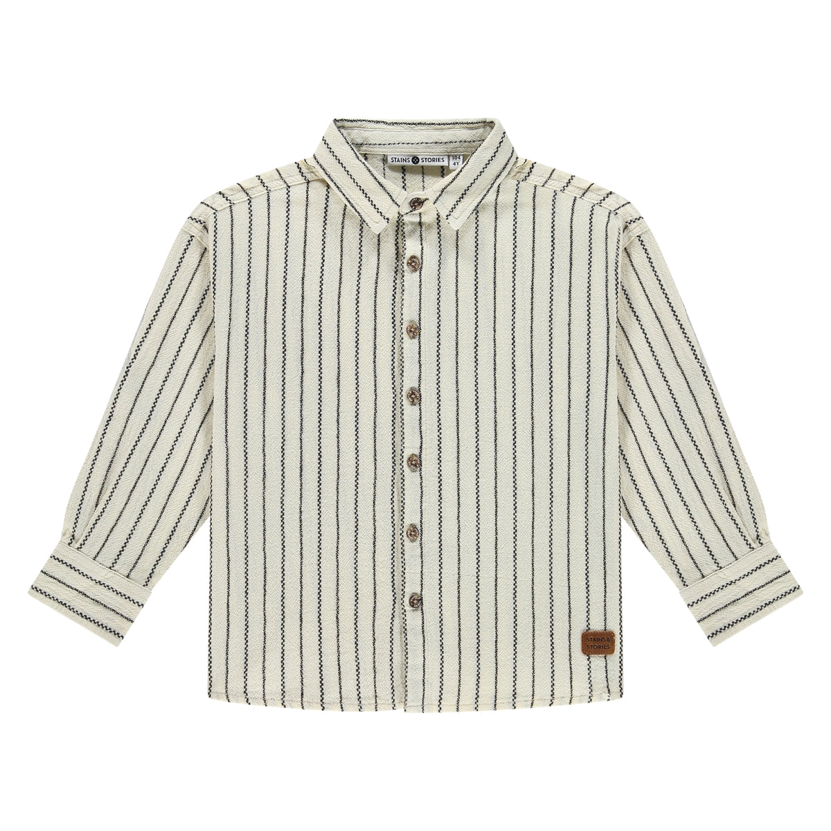 boys shirt longsleeve off white, Stains & Stories