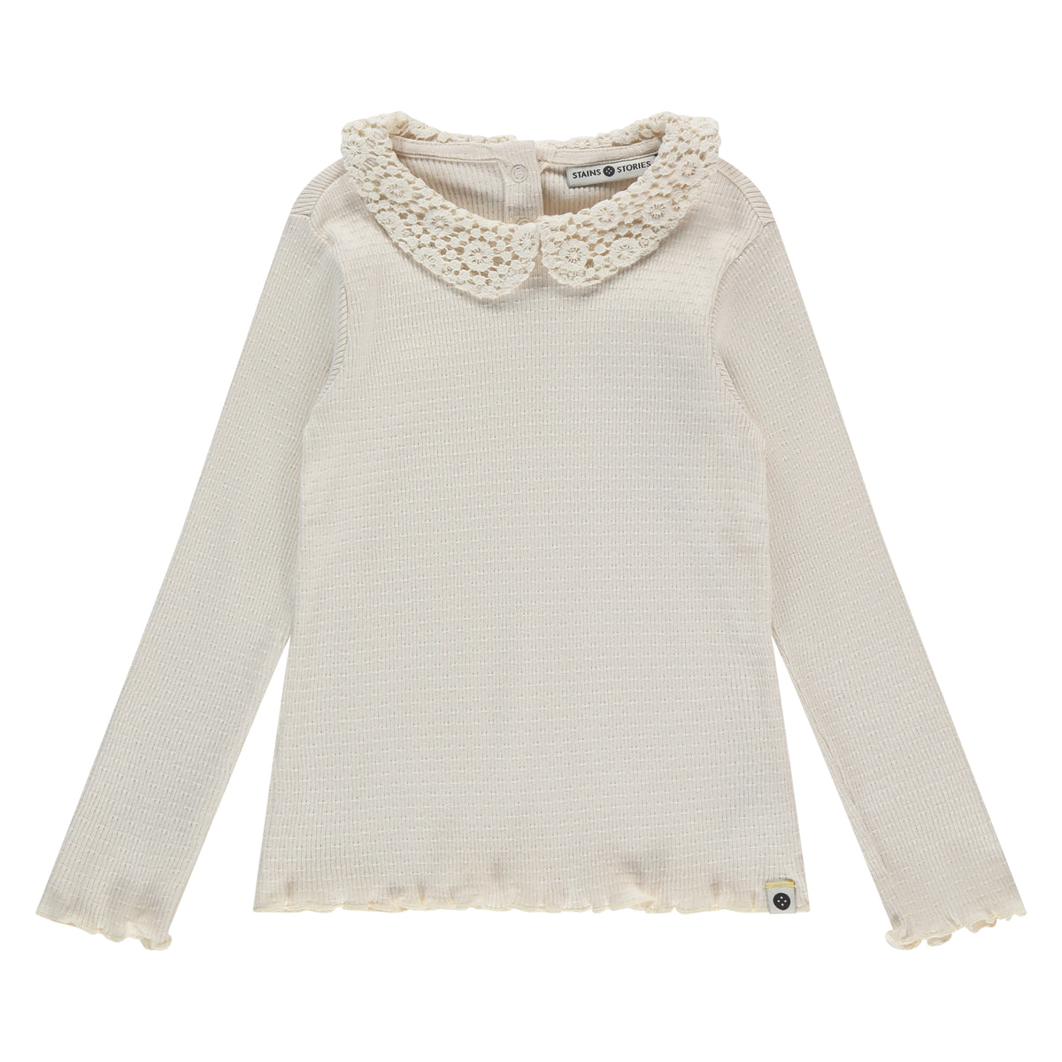 girls t-shirt longsleeve Ivory, Stains & Stories