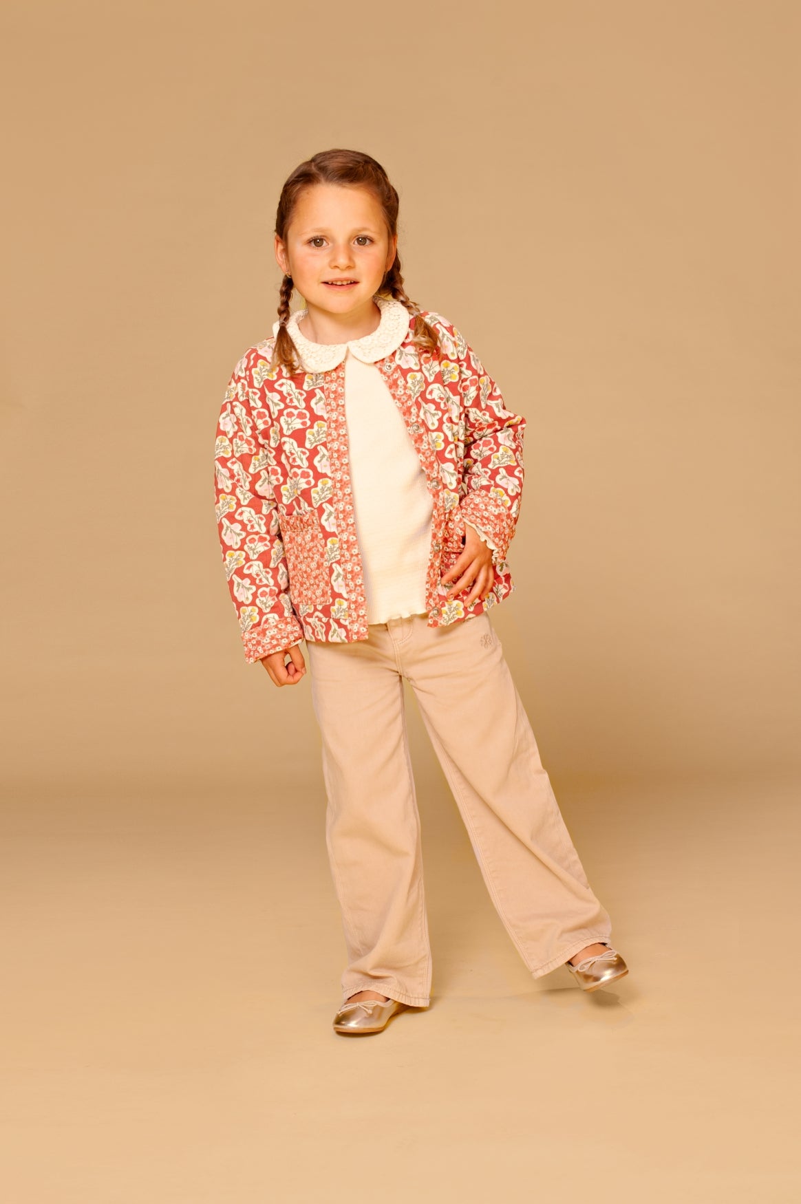 girls t-shirt longsleeve Ivory, Stains & Stories