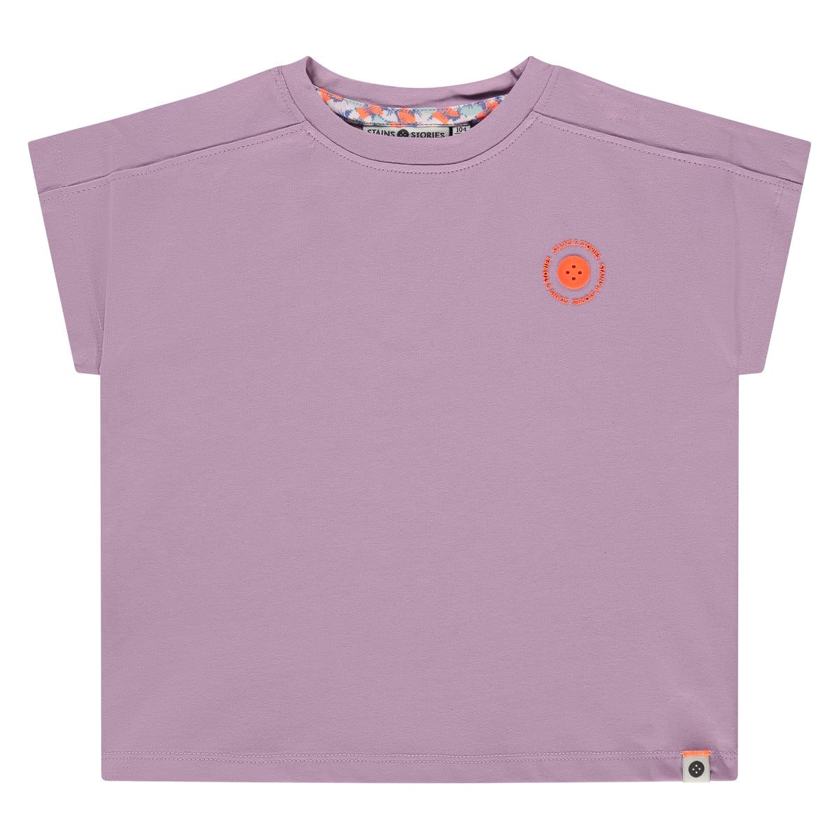 girls t-shirt short sleeve Lilac, Stains & Stories