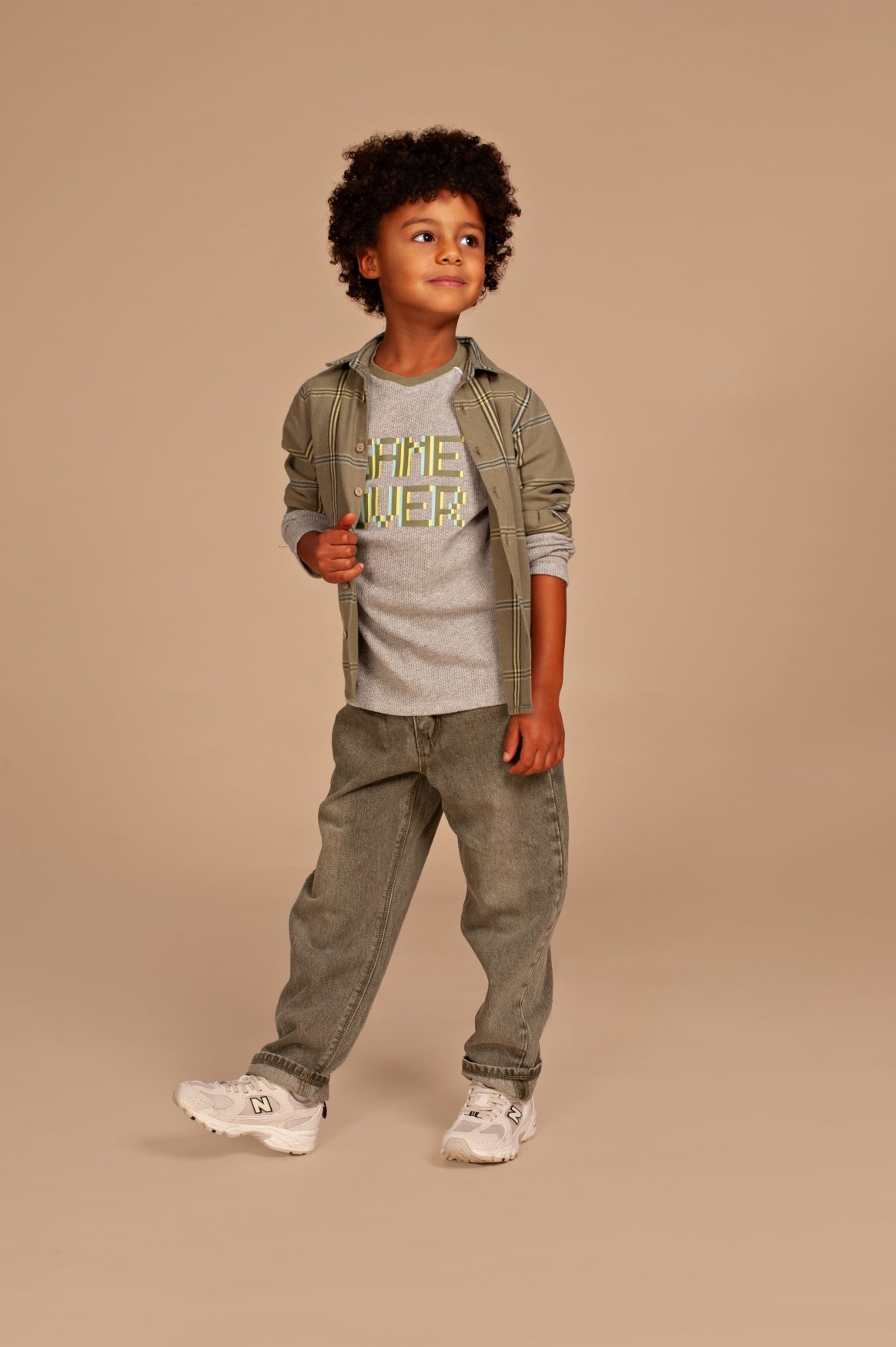 boys pants wide fit army, Stains & Stories