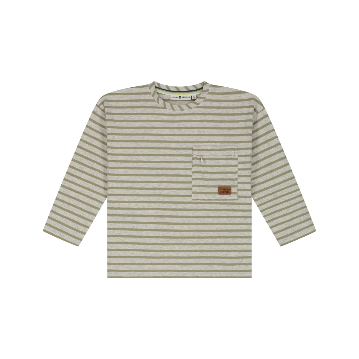 boys long sleeve stripes army, Stains & Stories (kopie)