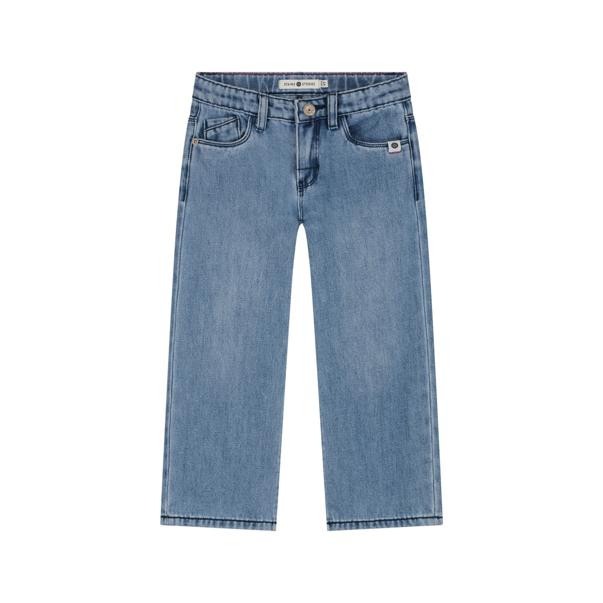 girls denim wide leg light Blue, Stains & Stories