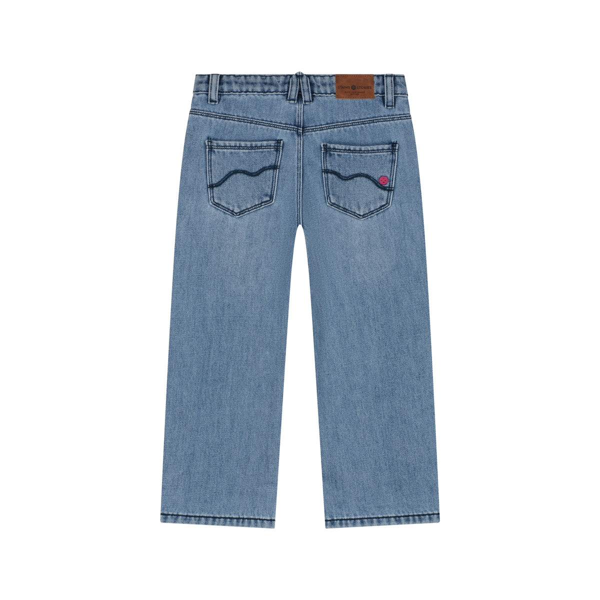 girls denim wide leg light Blue, Stains & Stories