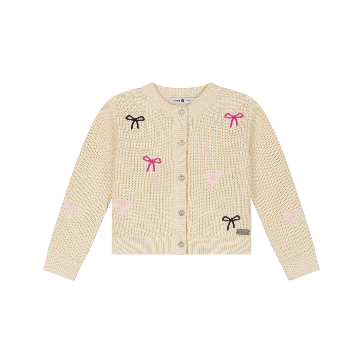 girls cardigan cream, Stains & Stories