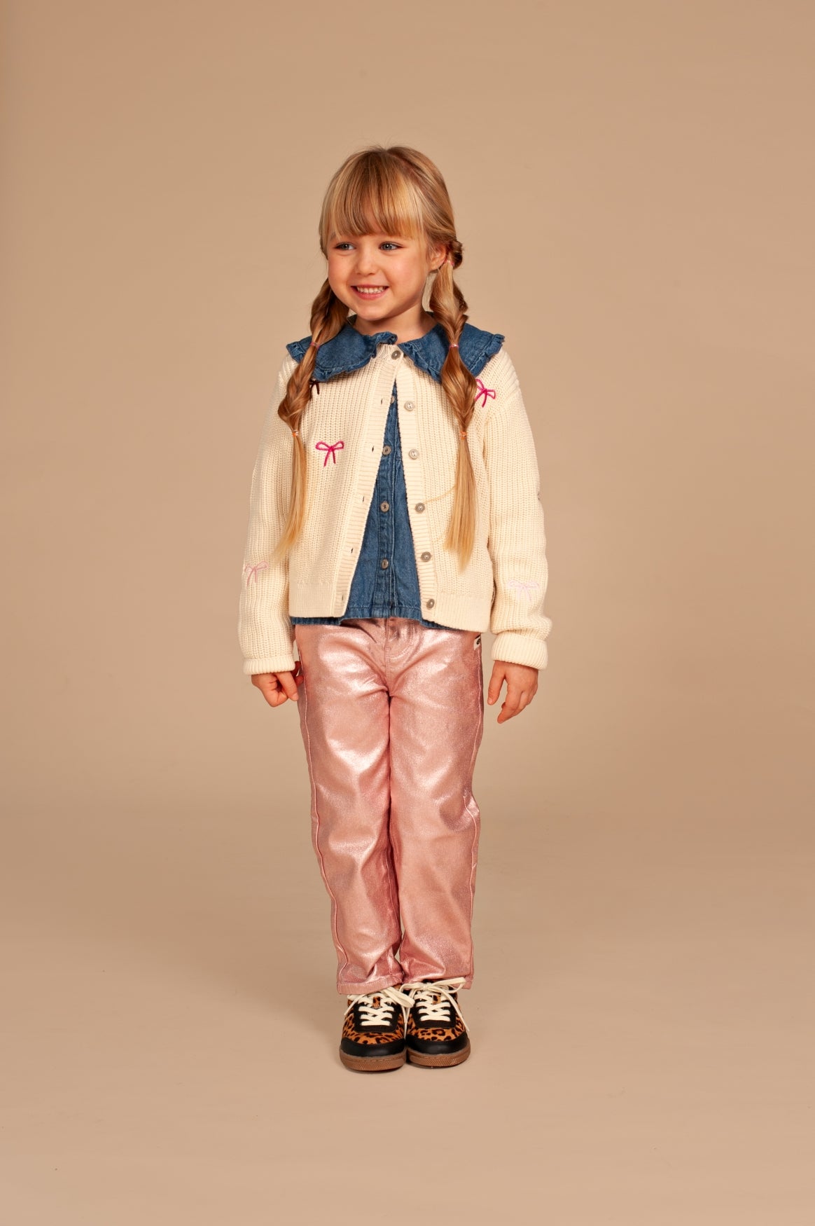 girls cardigan cream, Stains & Stories