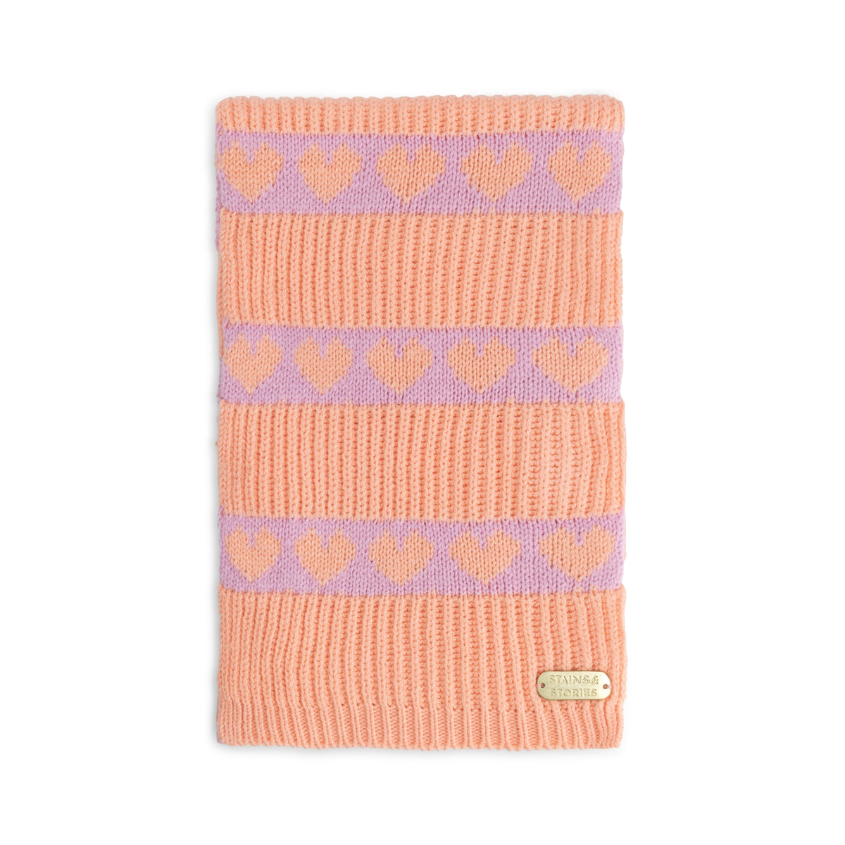 girls scarf salmon, Stains & Stories