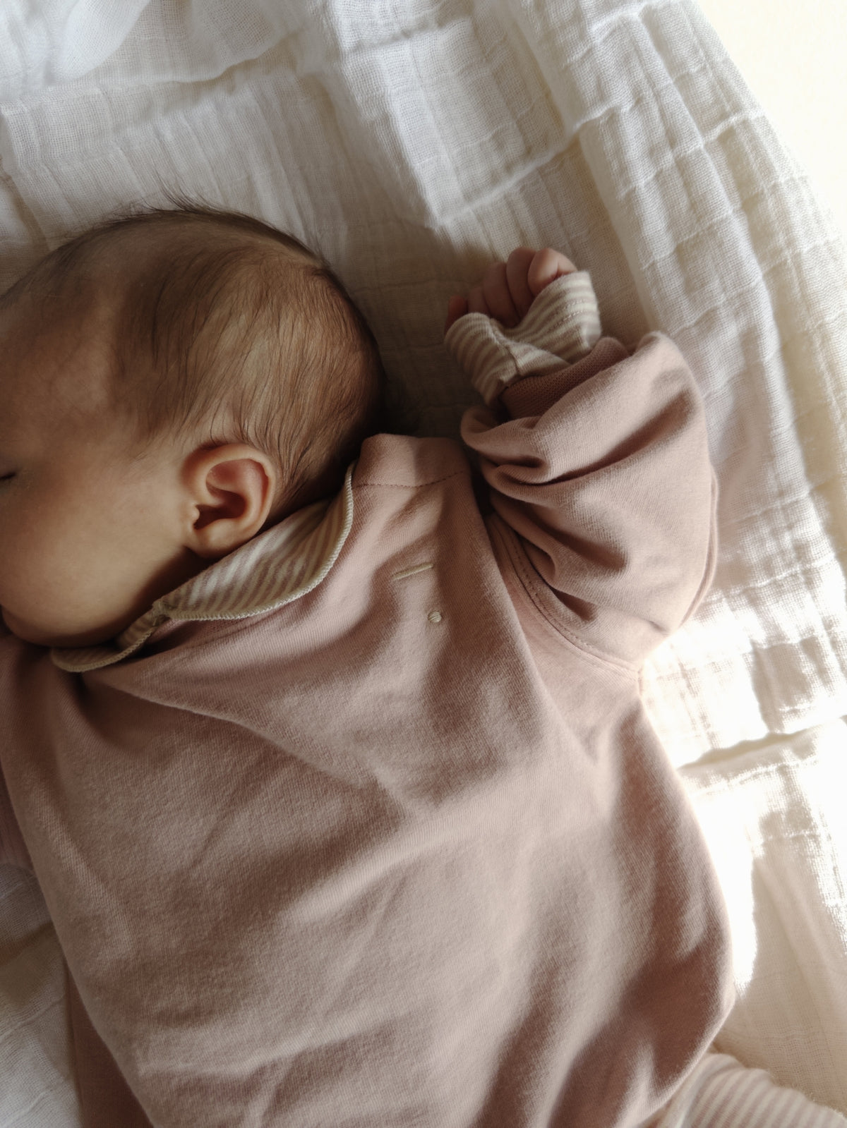 Baby Leggings GOTS Stone Grey /cream, Gray Label