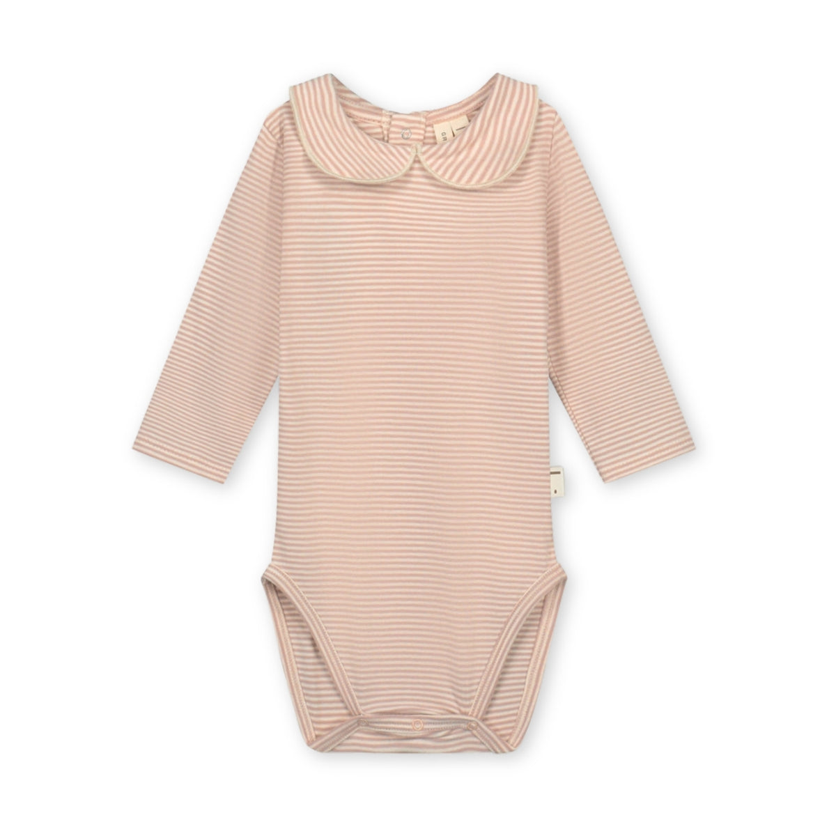 Baby Collar Onesie GOTS, Gray Label