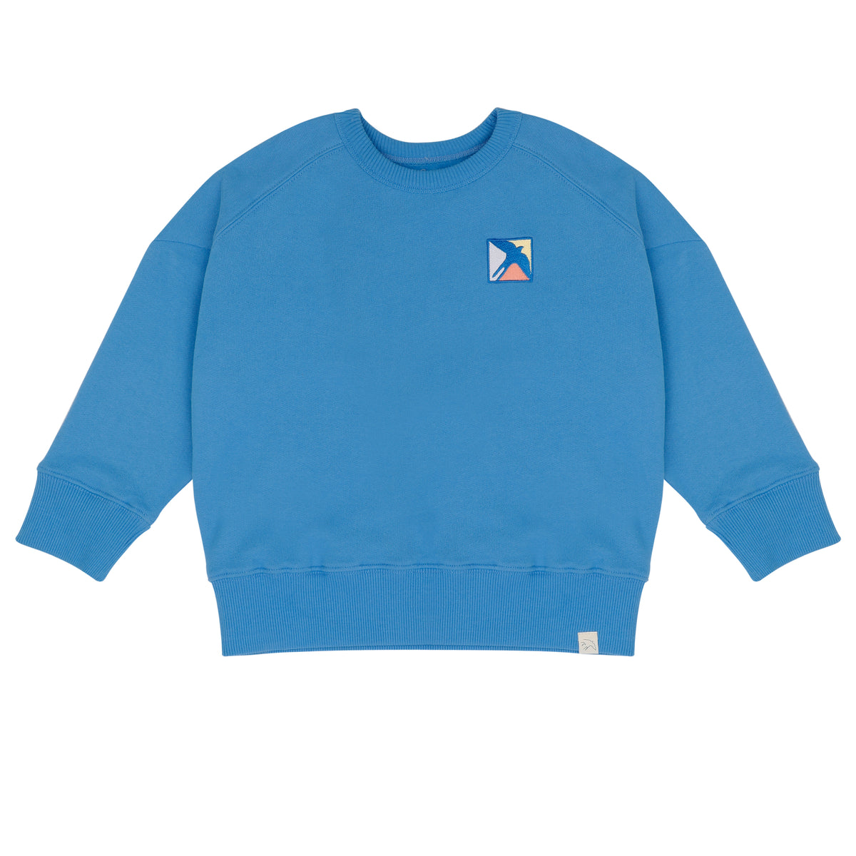 Sammy badge sweater bright blue, Jenest