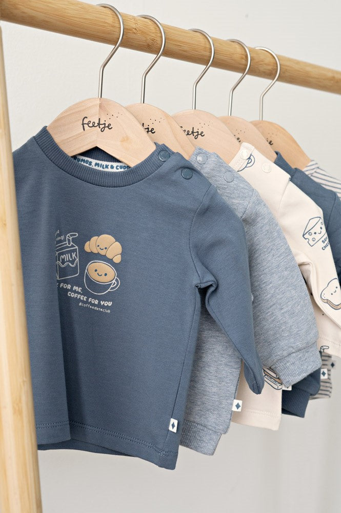 Longsleeve Blue - Breakfast Buddy, Feetje