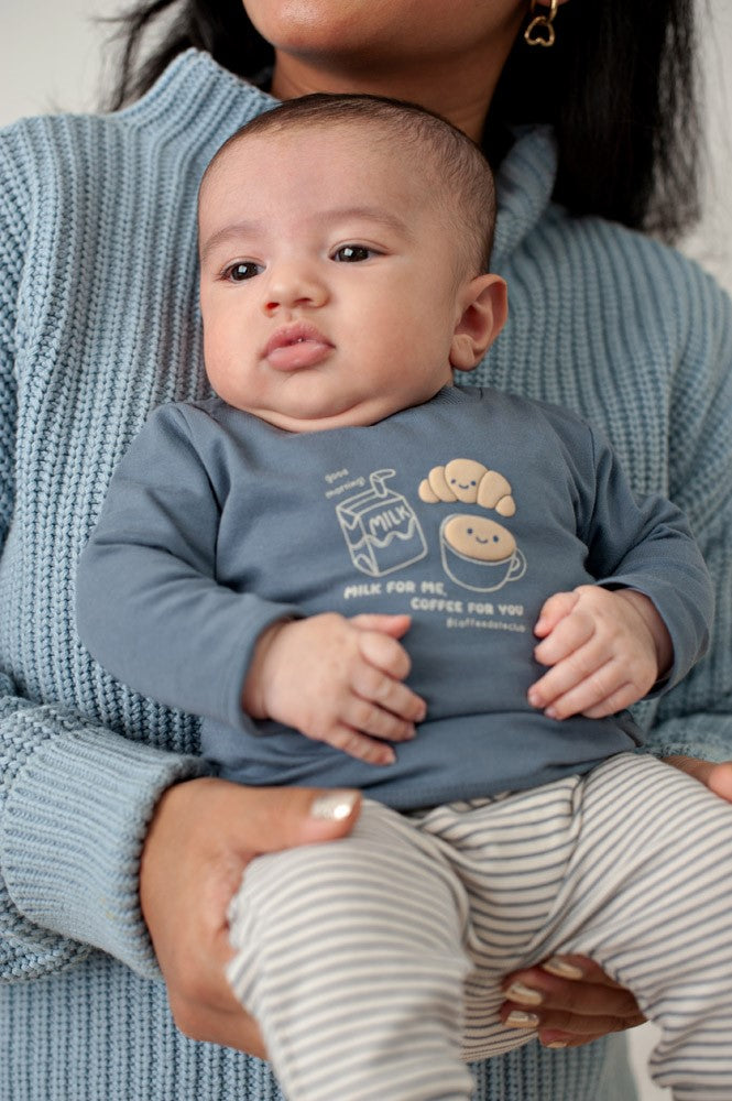 Longsleeve Blue - Breakfast Buddy, Feetje