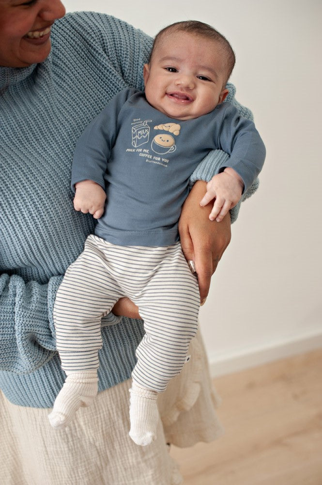 Longsleeve Blue - Breakfast Buddy, Feetje