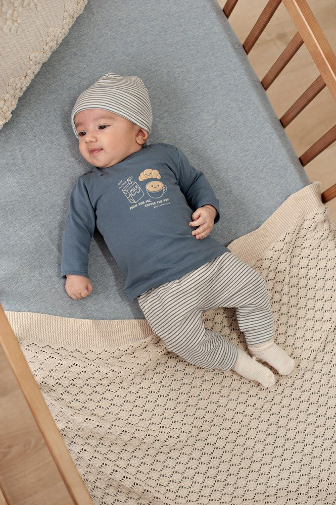 Longsleeve Blue - Breakfast Buddy, Feetje