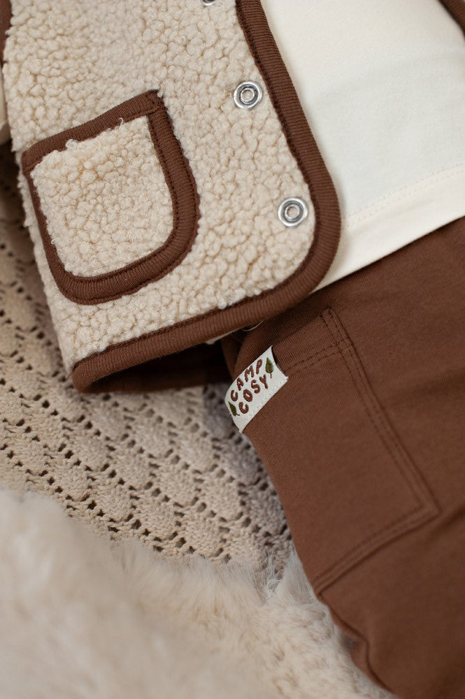 Omkeerbaar teddy gilet - Tiny Timber Tales, Feetje