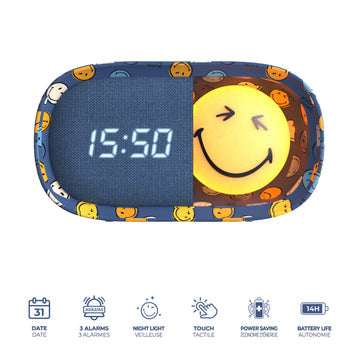 Dreamy Clock Smiley World Blauw, MOB