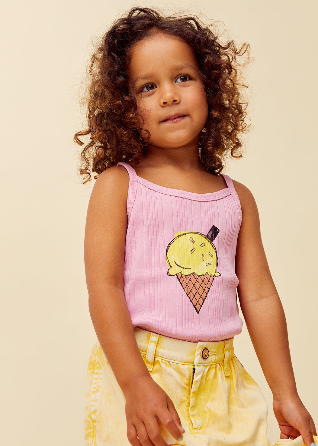 Girls spaghetti top ice cream, Sproet & Sprout