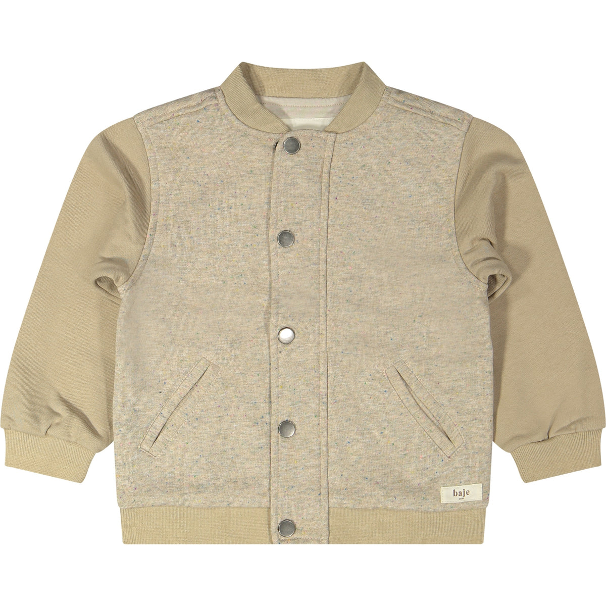 Sweat Jacket Morrens sand Melange, Baje Studio