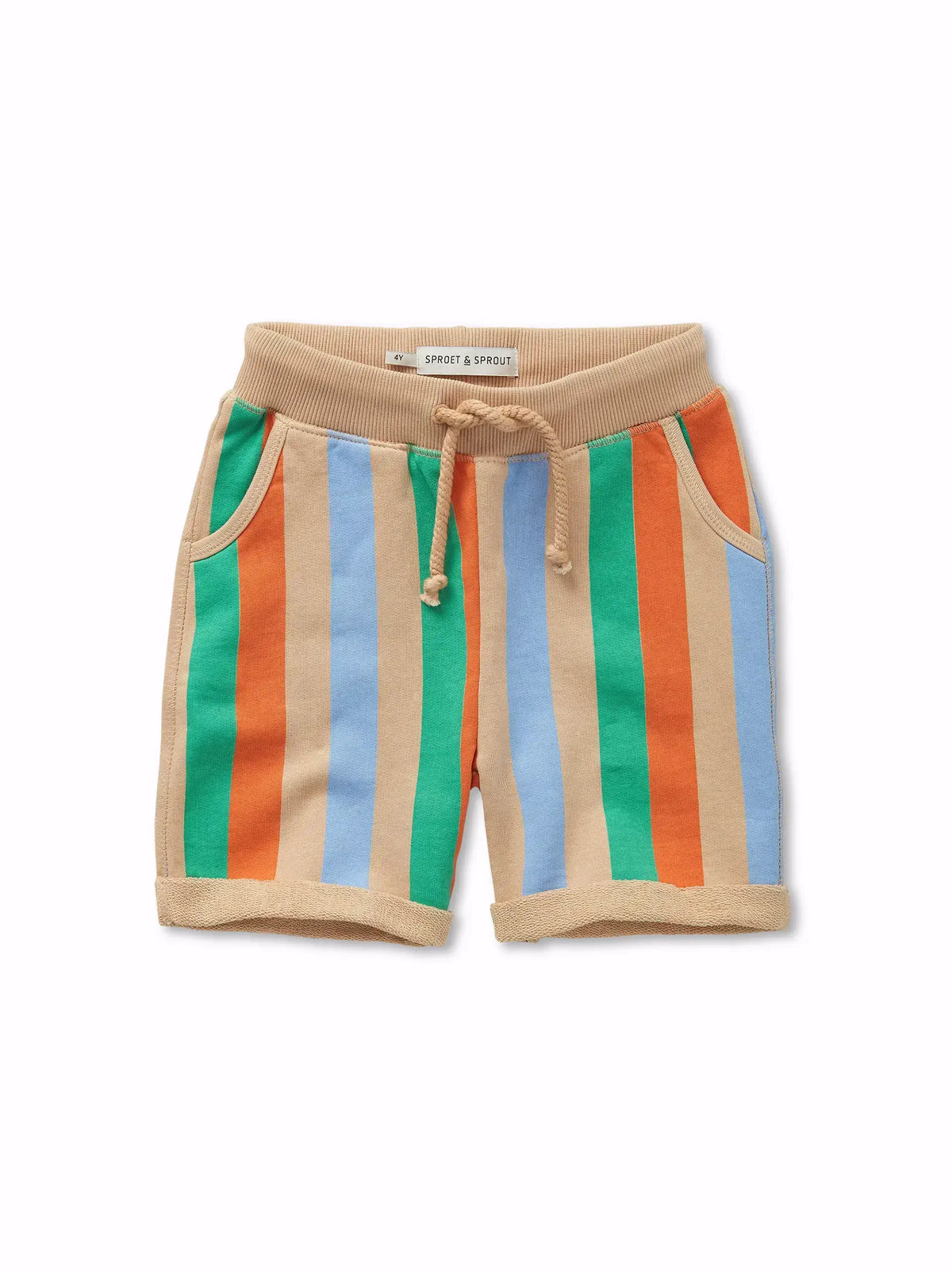 Sweat shorts multi colour stripes, Sproet & Sprout