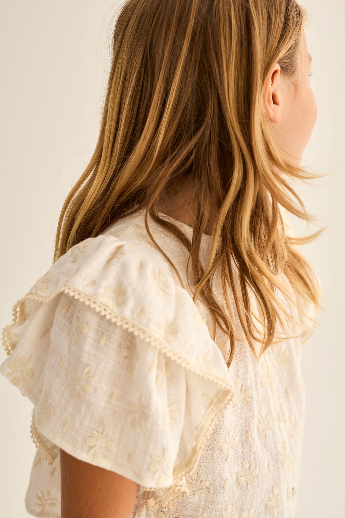 Blouse Tanzy ivory floral, My Little Cozmo
