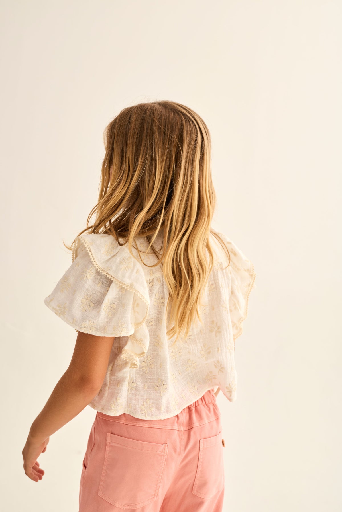 Blouse Tanzy ivory floral, My Little Cozmo
