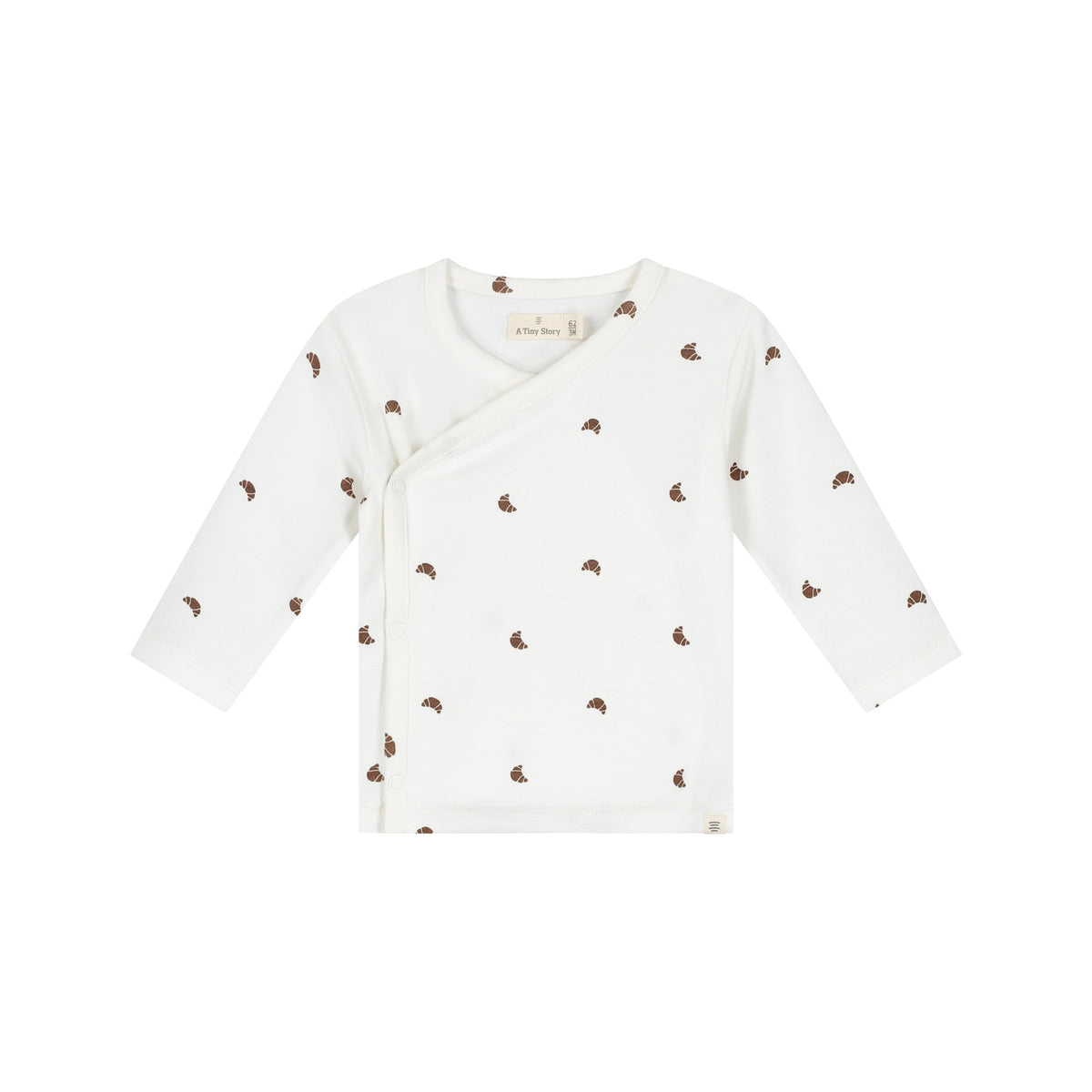 baby t-shirt longsleeve overslag Croissant, A Tiny Story