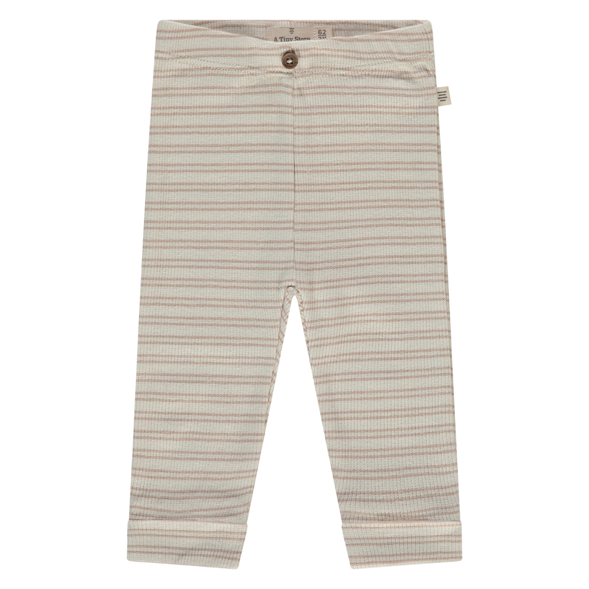 baby pants Nougat stripe print, A Tiny Story
