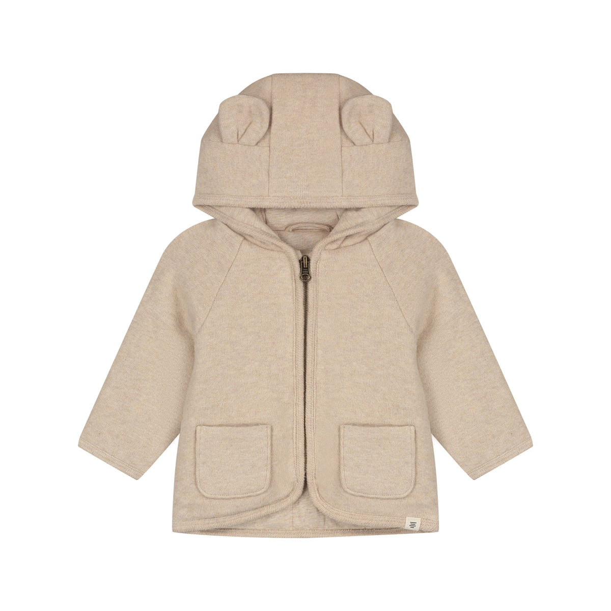Baby jacket beige Melange, A Tiny story