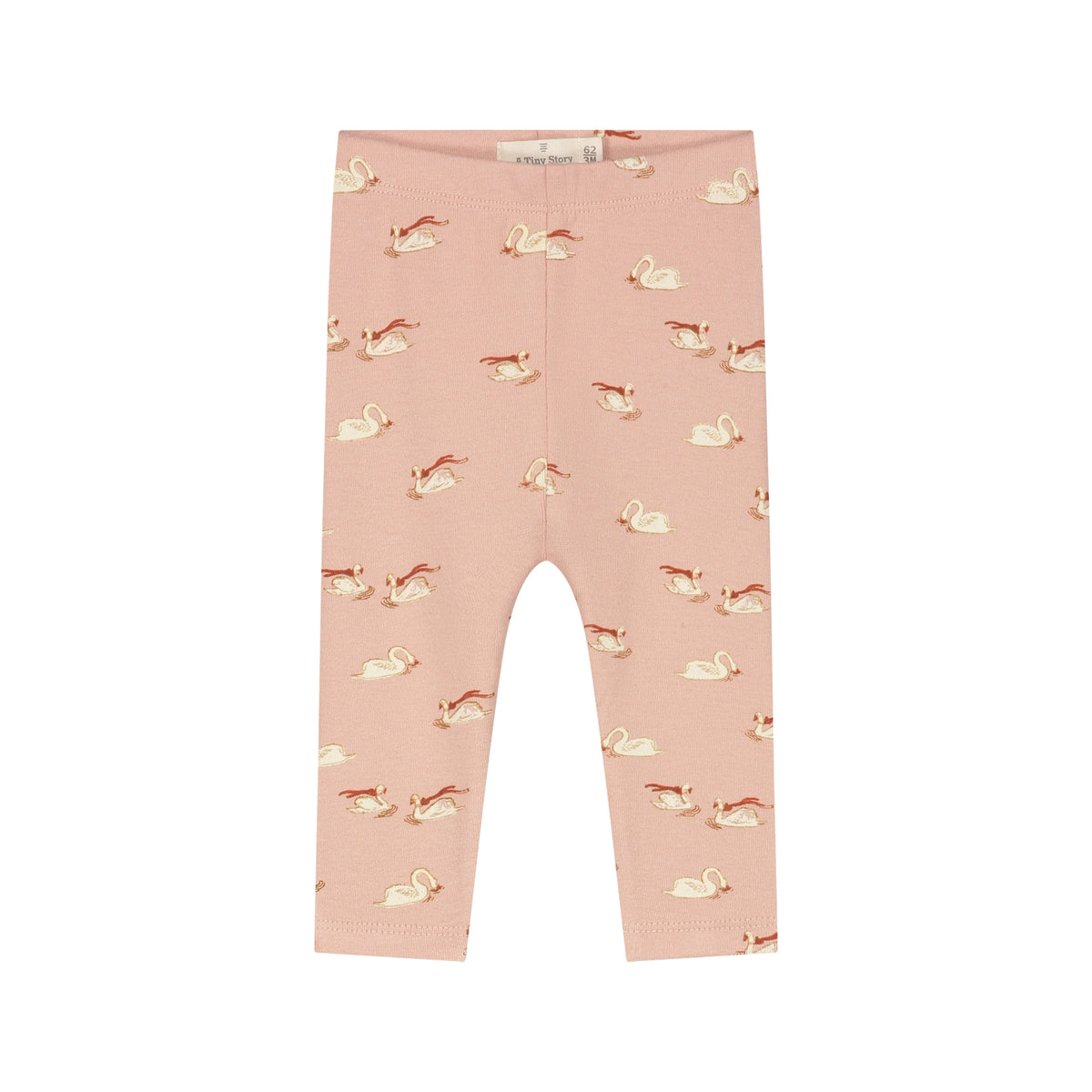 baby pants Old Pink swan print, A Tiny Story