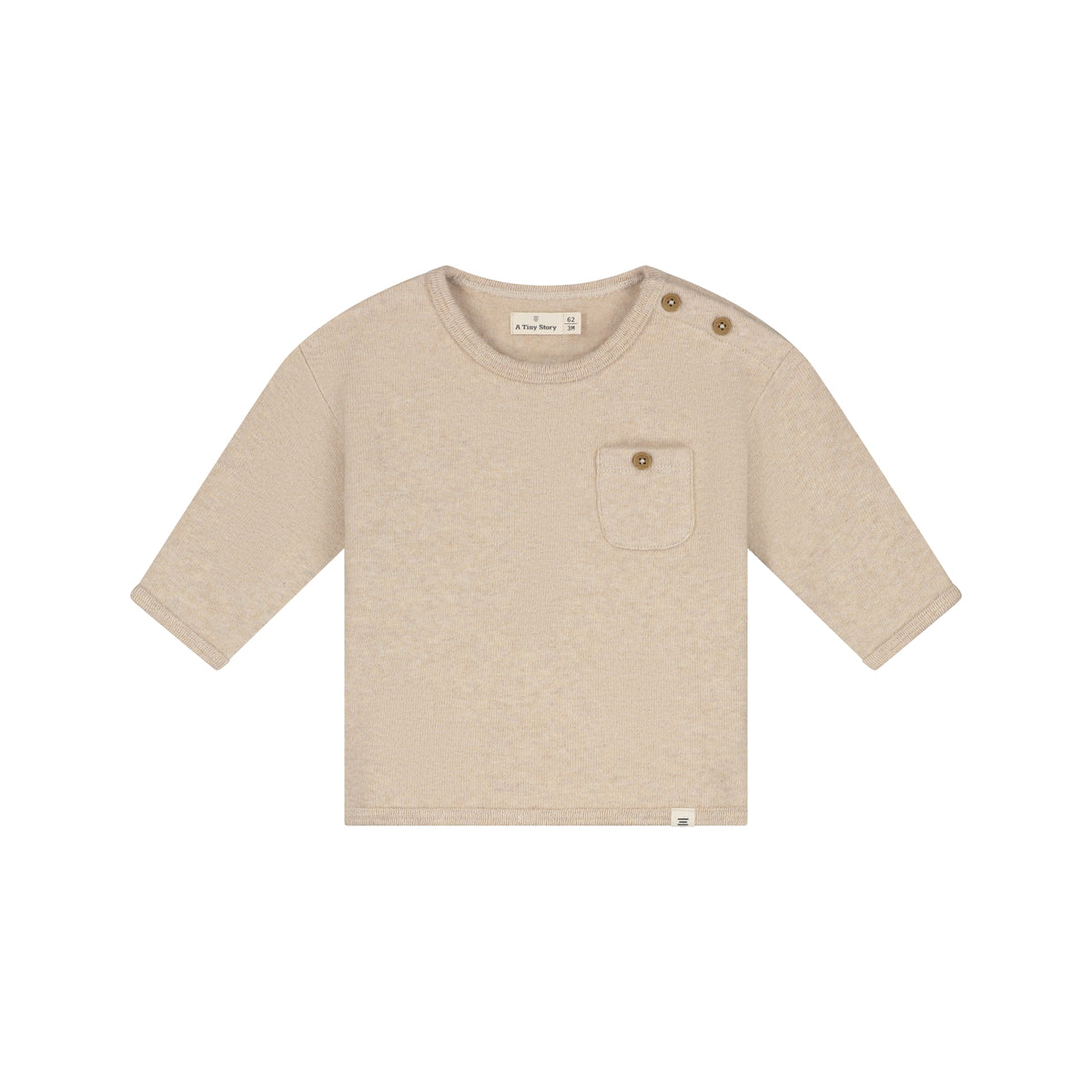 Baby pullover Beige Melange, A Tiny Story