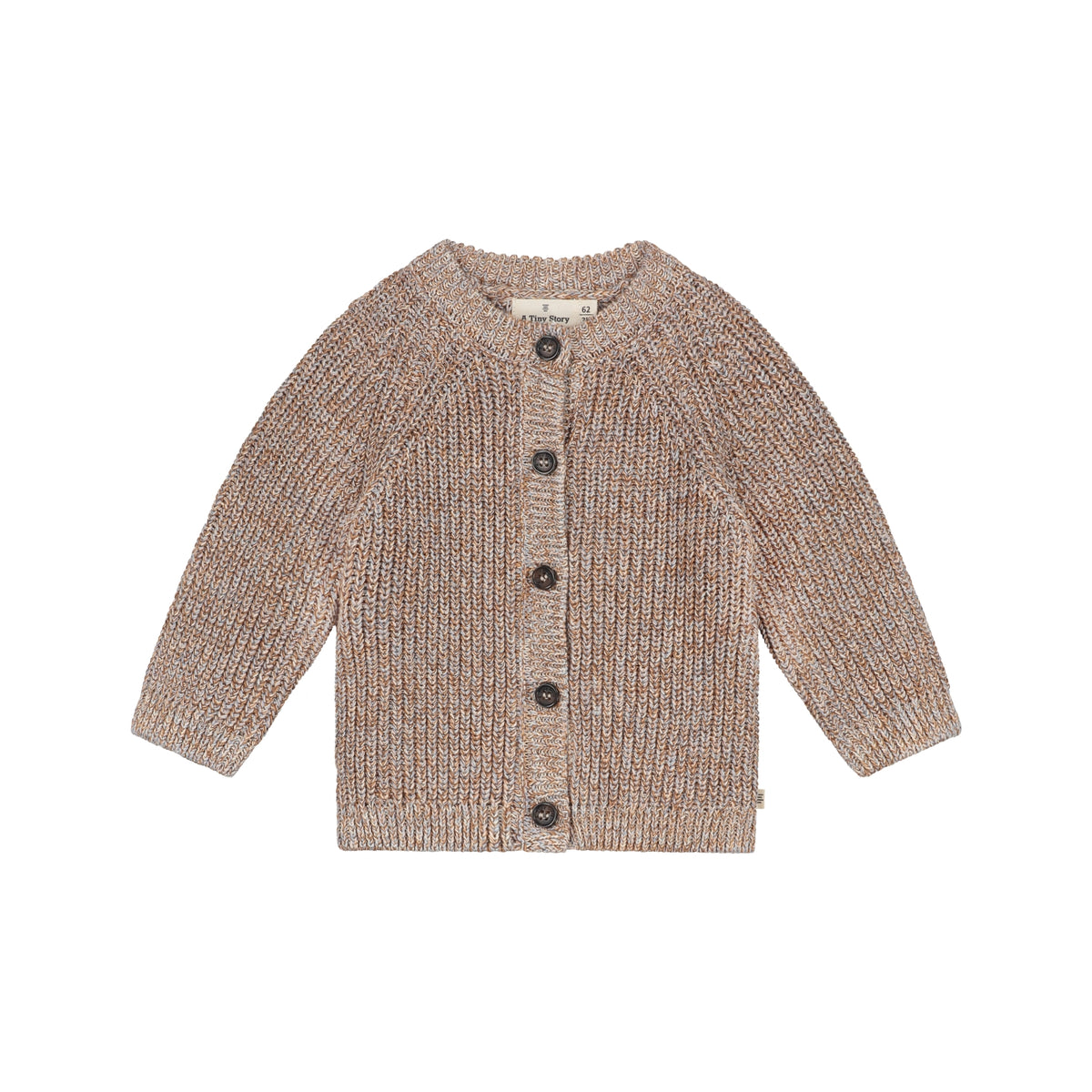 Baby Cardigan bruin gemeleerd, A tiny Story