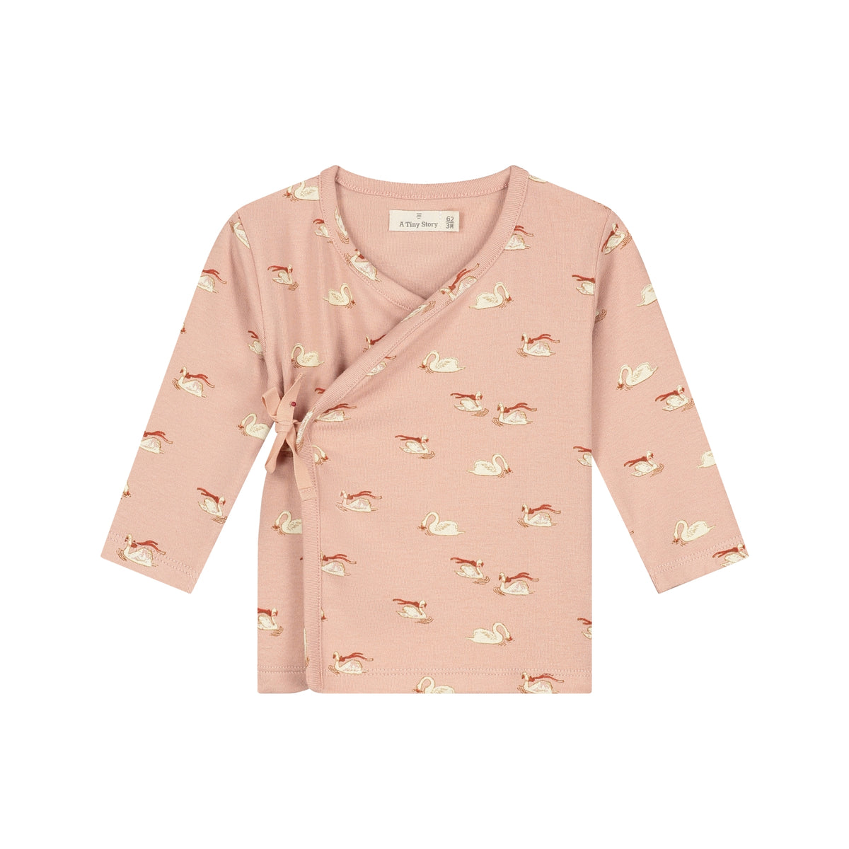 baby t-shirt longsleeve old pink swan, A Tiny Story