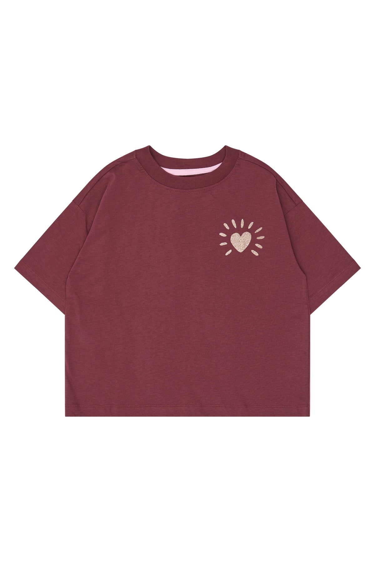 Violetta OS Tee, Burgundy, The New