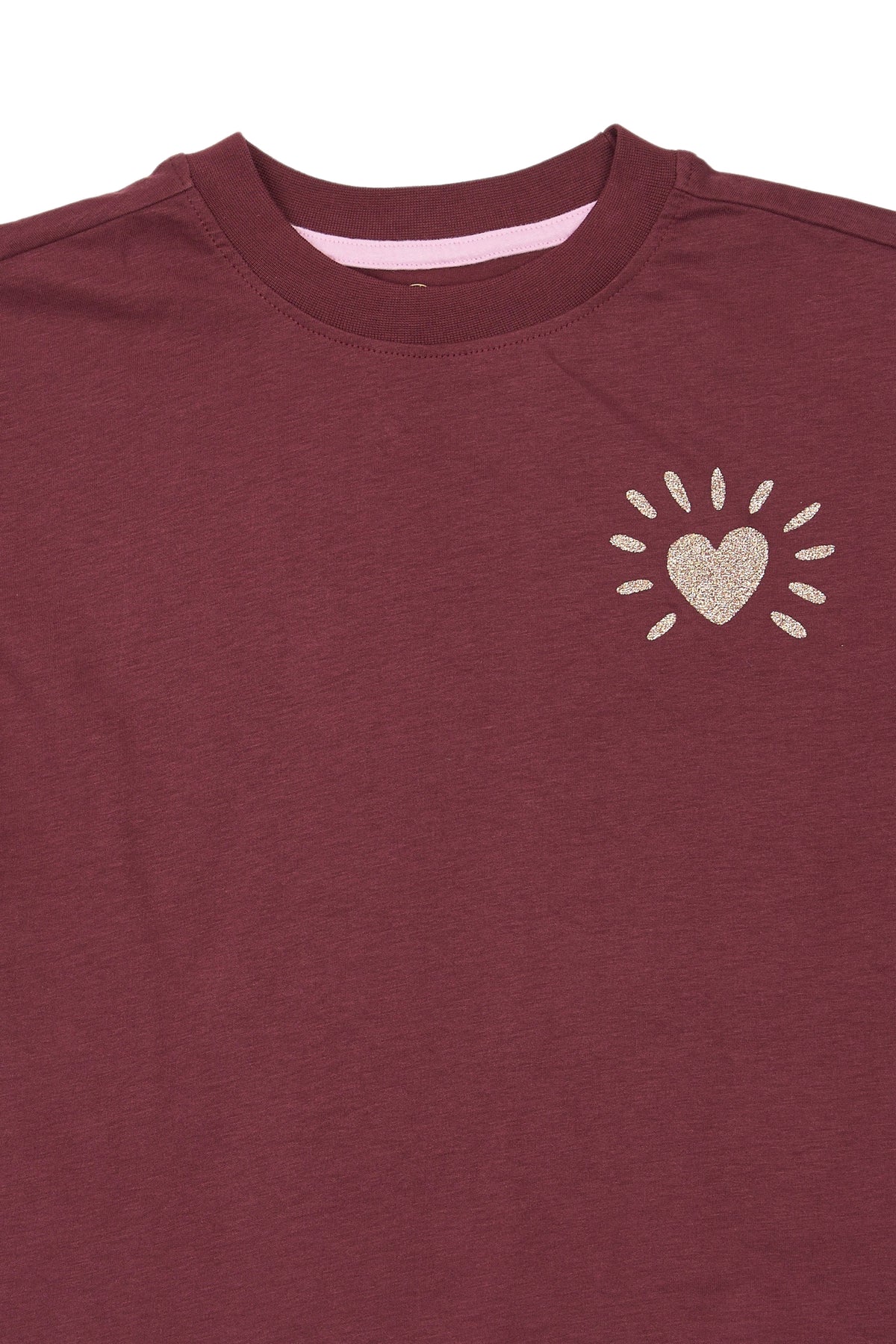Violetta OS Tee, Burgundy, The New