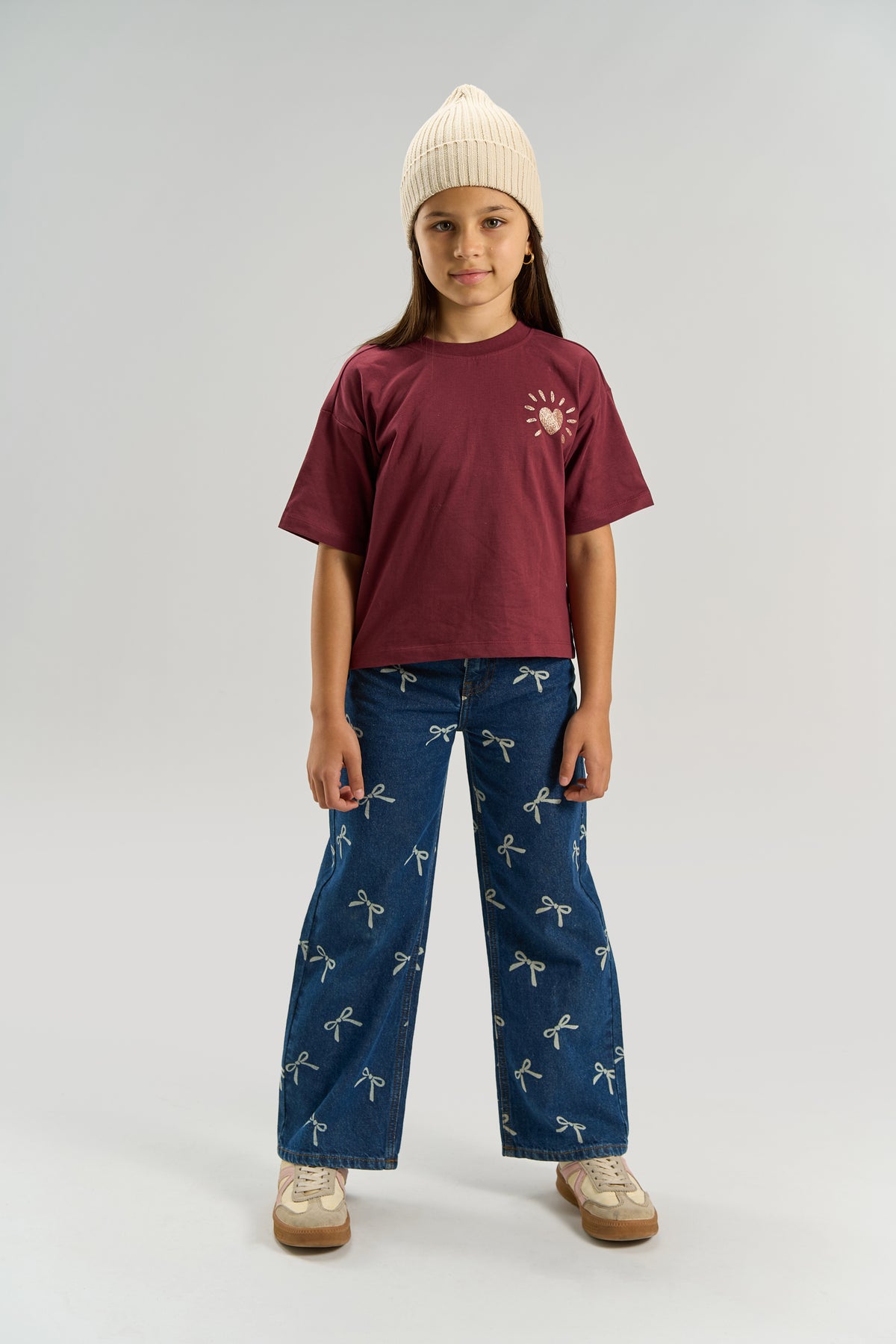 Violetta OS Tee, Burgundy, The New