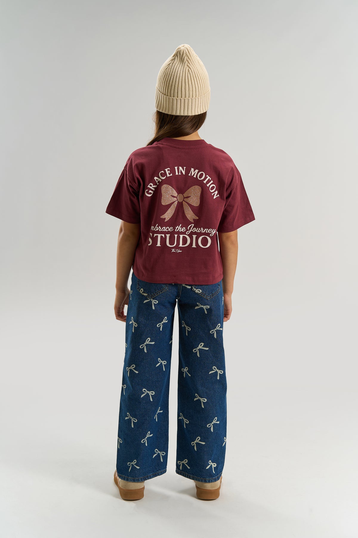 Violetta OS Tee, Burgundy, The New