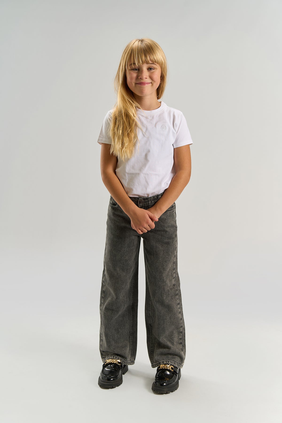 Lissabon Wide Fit medium grey denim , The New
