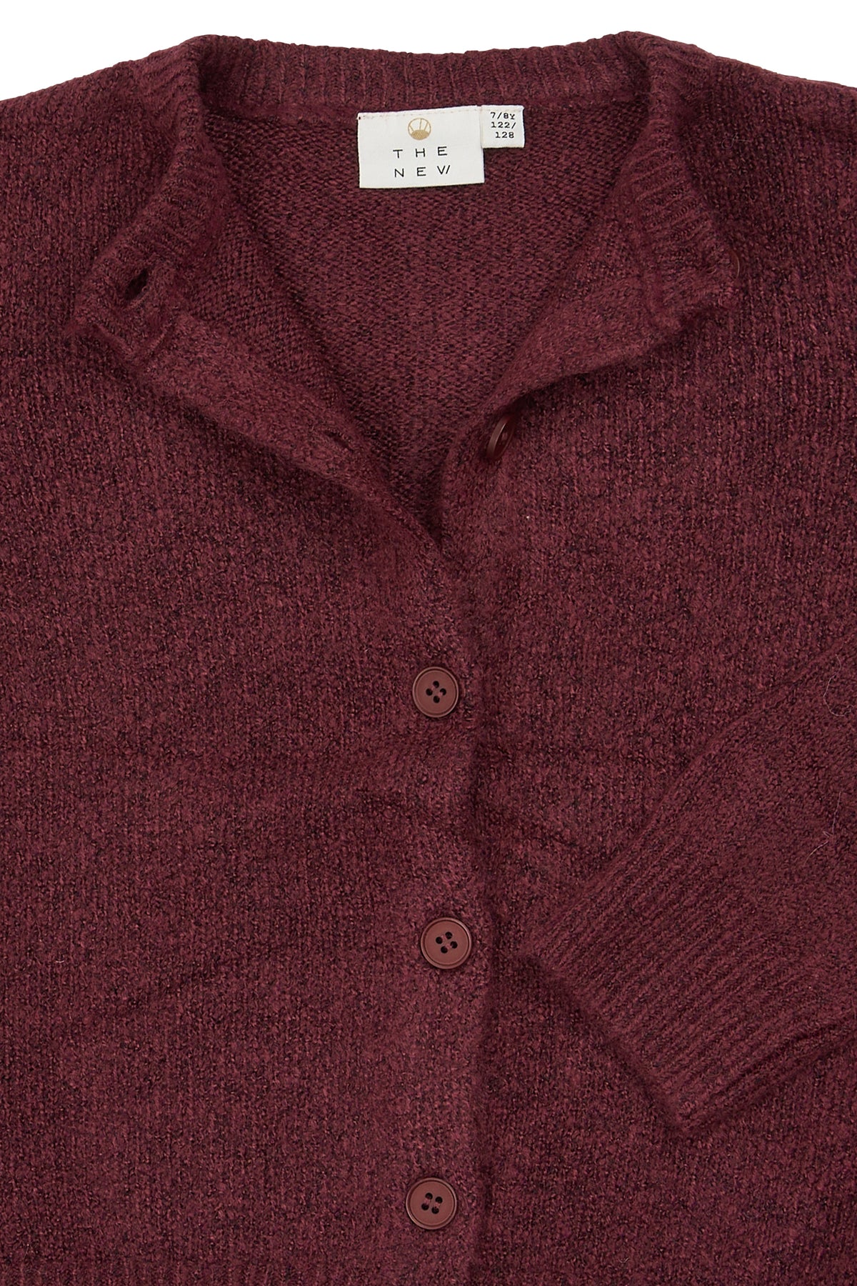 Verity Knit Cardigan Burgundy, The New