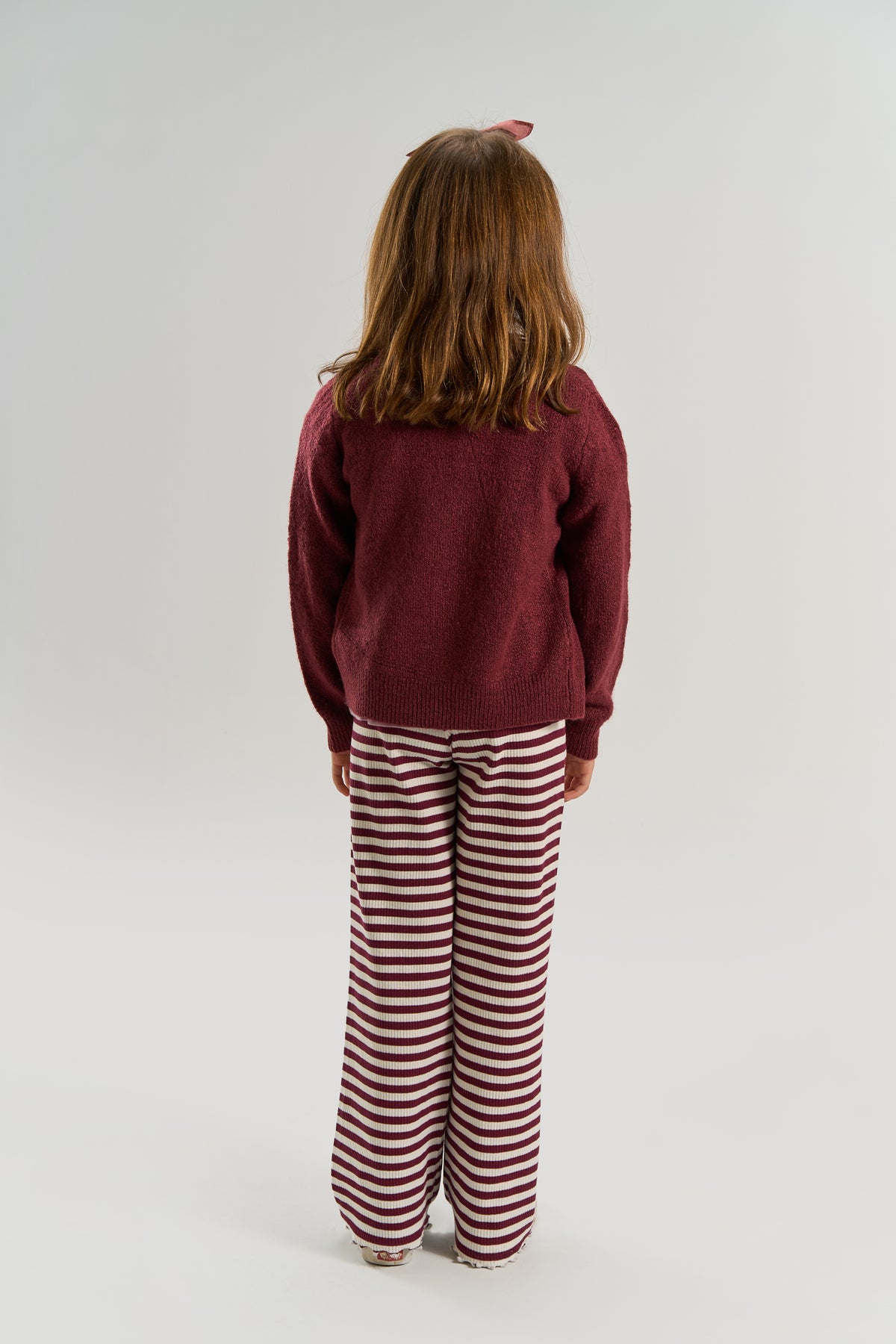 Verity Knit Cardigan Burgundy, The New