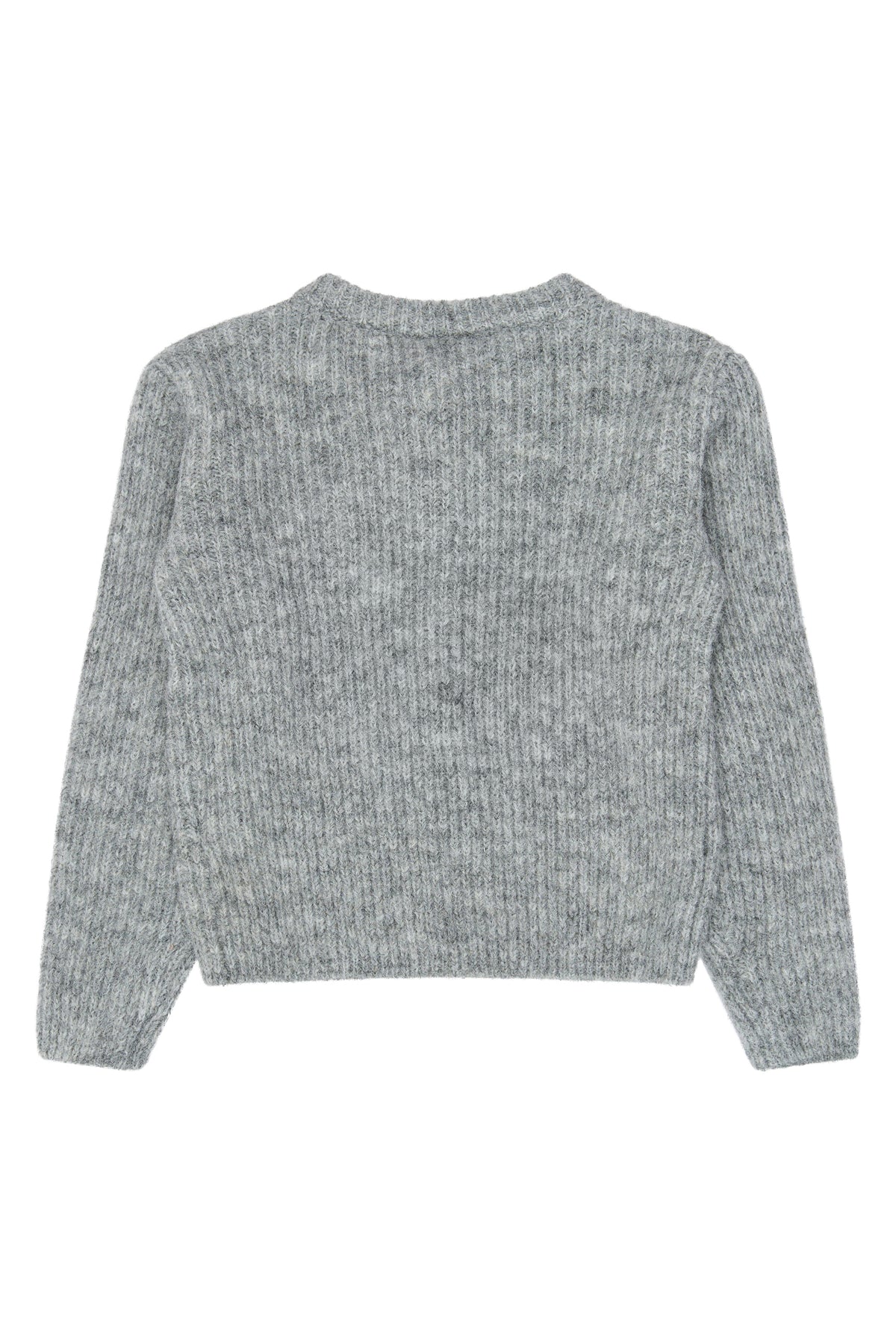Valencia Knit Cardigan Light grey Melange, The New