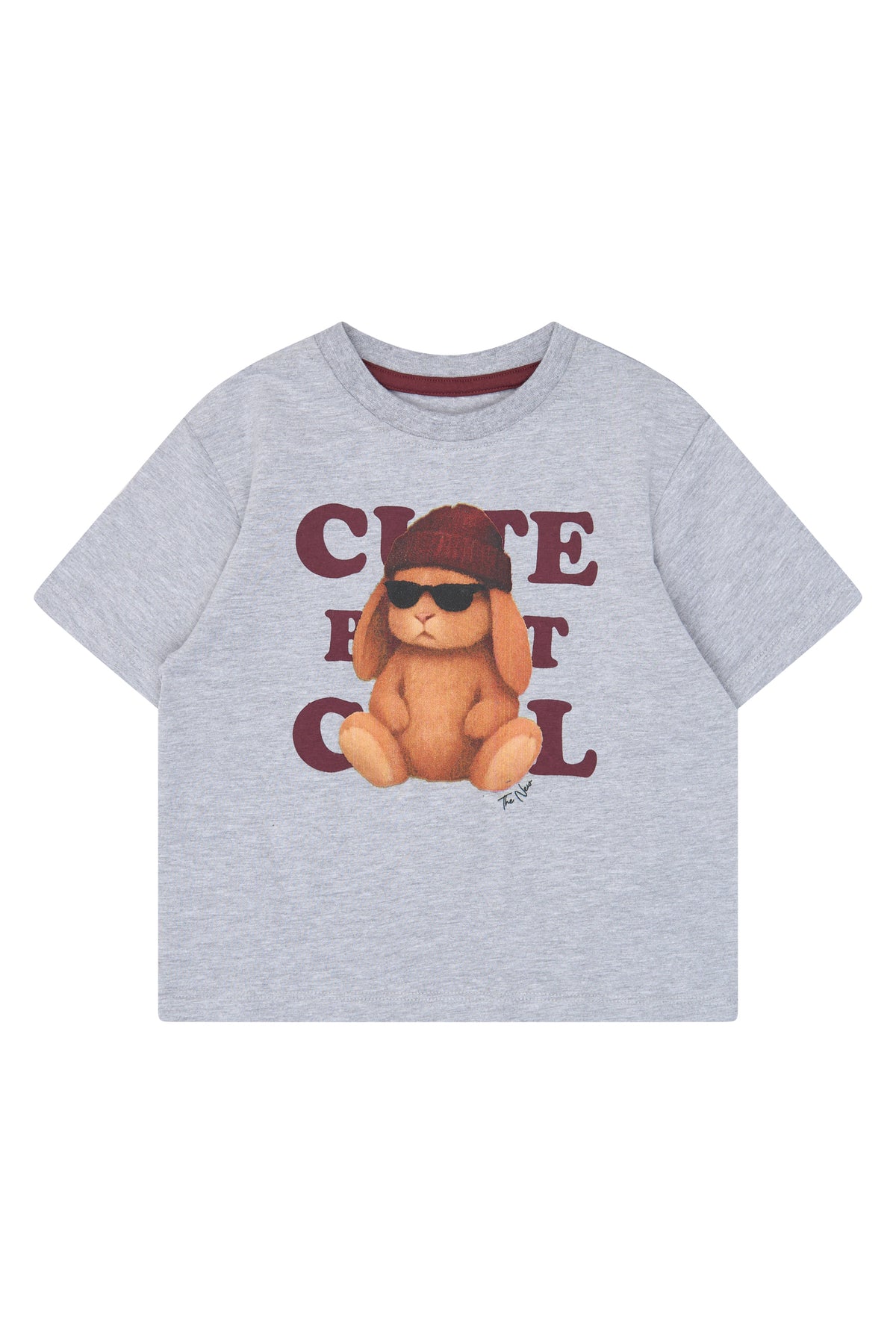 Vernisha OS T-shirt Light grey melange, The New