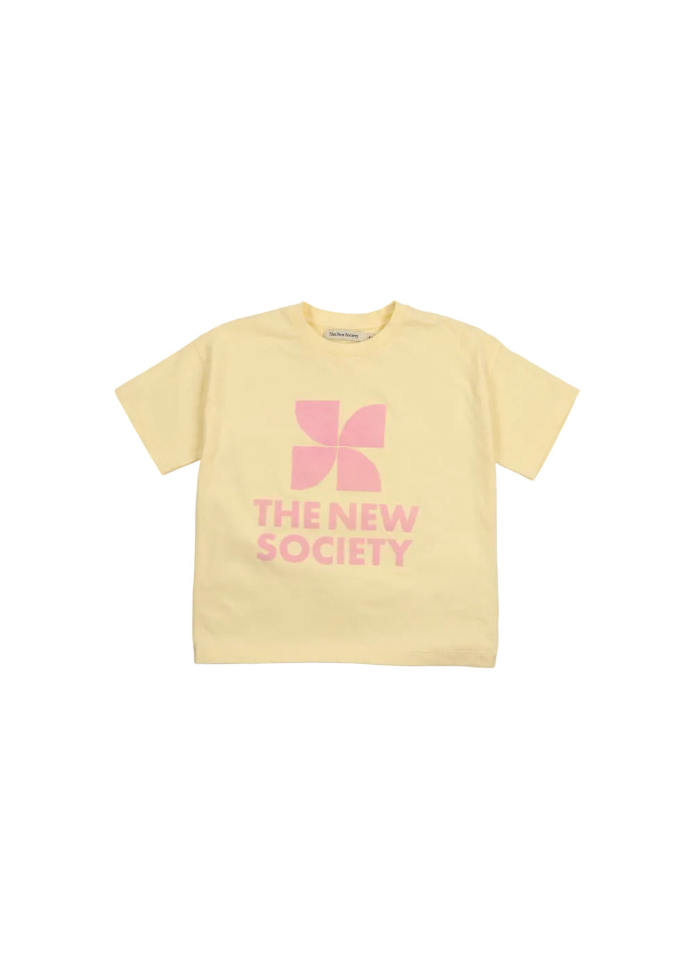 TNS logo T-shirt Soft Lemon, The New Society